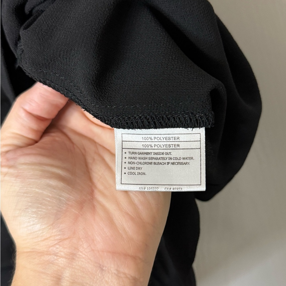 Ariat | Black Blouse| with White Embroidery Design | Small - Picture 9 of 9